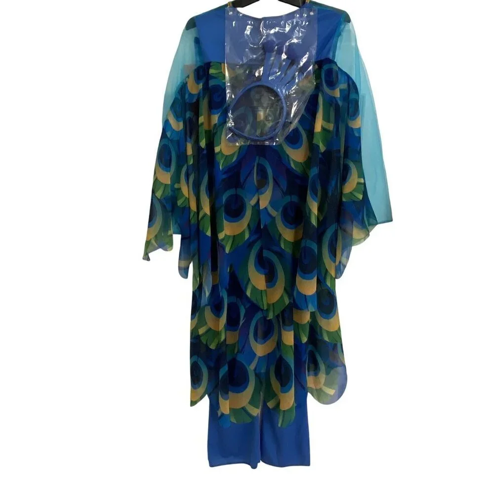 Target Kids' Posh Peacock Halloween Costume Jumpsuit with Headpiece Size Lg - Picture 10 of 11